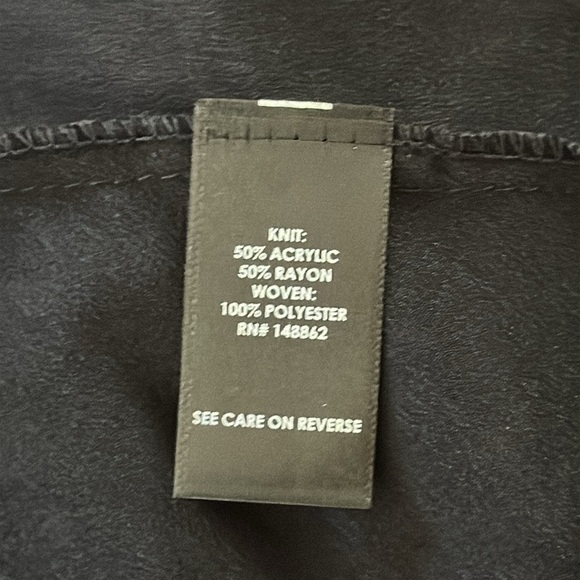 Torrid Long Sleeve Mixed Media Open Cardigan Black - Picture 5 of 9